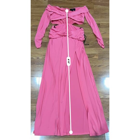 DUNDAS X REVOLVE  Elowen Cut out Maxi Dress in Hot Pink L - Picture 6 of 12